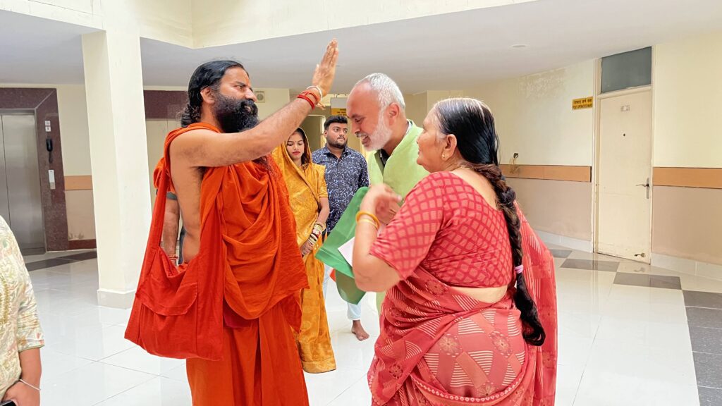 WorldMiTR with the Yog Rishi RamDev Baba