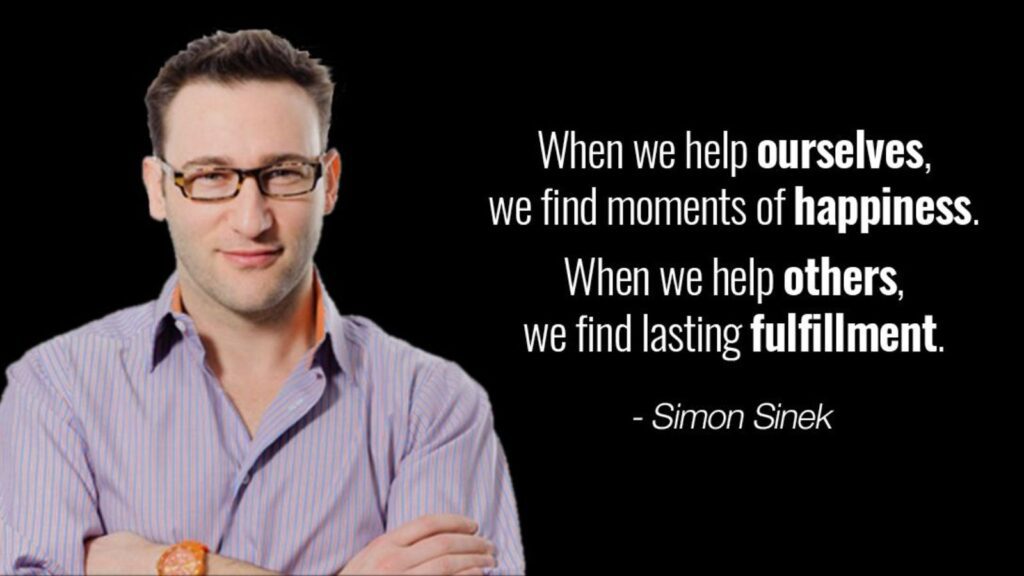 helping others simen sinek quote worldmitr