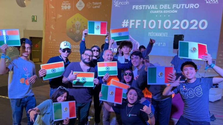 Darshan Patel - PatelMexico With Students in Mexico at Talentland