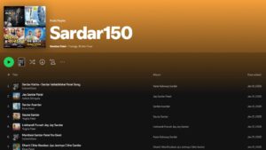 Sardar150 Playlist Launched on Spotify!